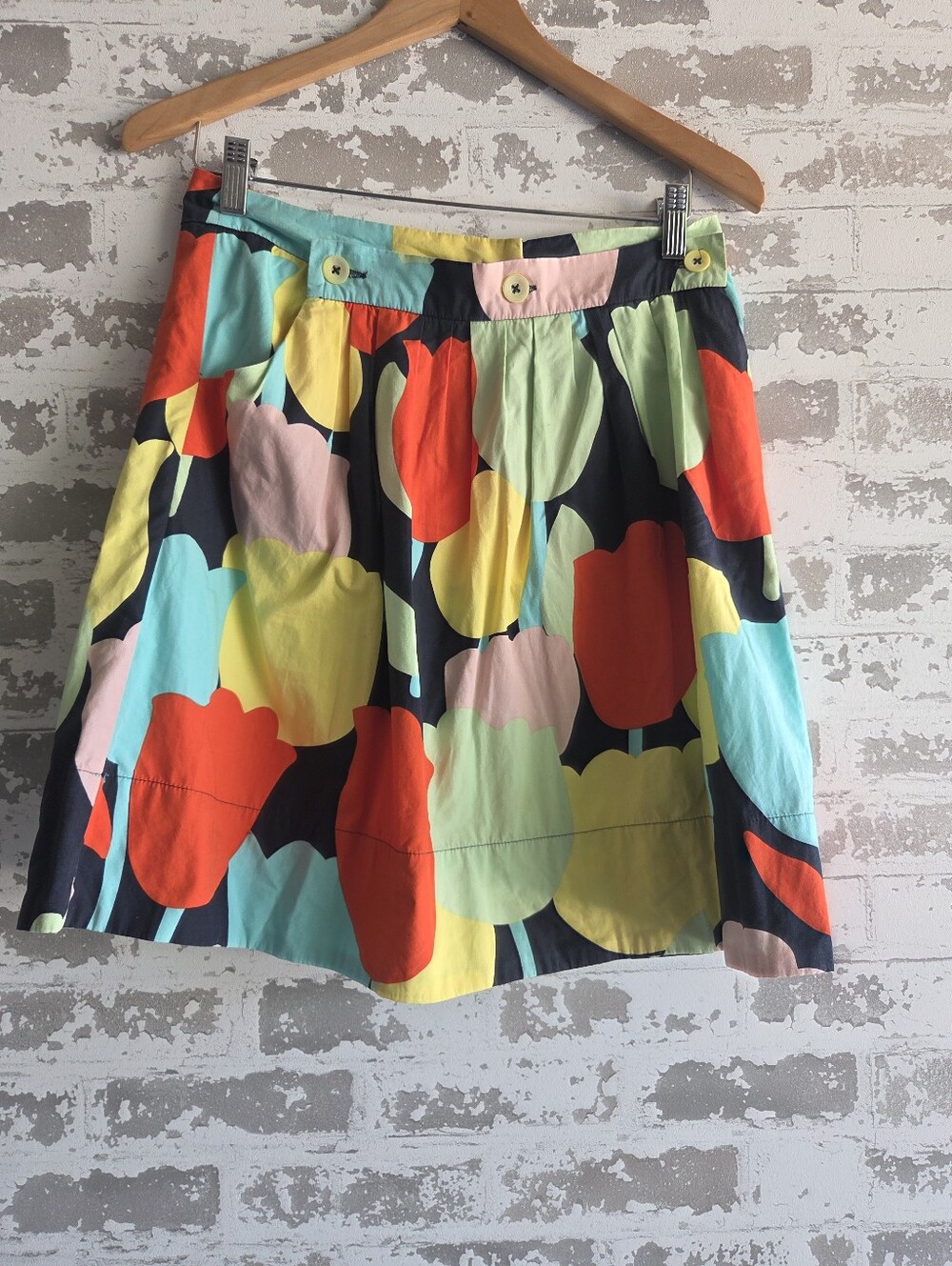 Fei Anthropologie Floral Tulip Skirt Sz 4